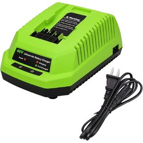Dosctt Replacement for Greenworks 29482 Charger Compatible with G-MAX 40V Battery Models 29462 and 29472