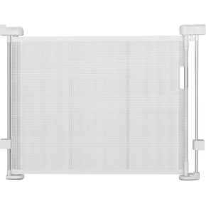 Retractable Baby Gates, 200 Inch Extra Wide Baby Gate for Stairs, Extra Long Child Gates for Large Openings, Mesh Baby Gate, Expandable Baby Gates 200" Wide 33" Tall, White