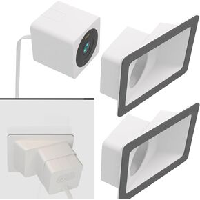 Portable Electronic Device Mount for Wyze Cam OG, 20 Degrees Tilt, W-ogwm Model, Rectangular, 1 Piece, Not Water Resistant, ABS Material, Wyze Cam Mount, Monitoring on Glass Surfaces