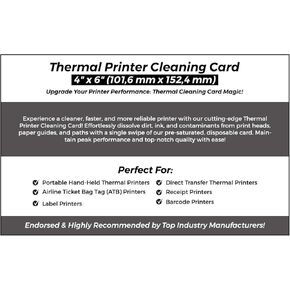 JetSet Label Thermal Cleaning Card
