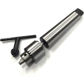 MT2 Shank Teng-Style Arbor with JT0 Drill Chuck – 0.3 to 4mm Capacity for Mill, Lathe, and Drill Press