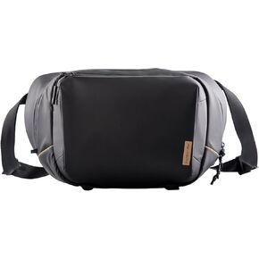 PGYTECH OneGo Solo V2 Camera Sling Bag, 6L Crossbody Camera Bag for Urban Travel Photographers, Mirrorless Camera Bag for Sony/Canon/Nikon/DJI Mavic/Air/Mini/Tripod/Laptop, Black