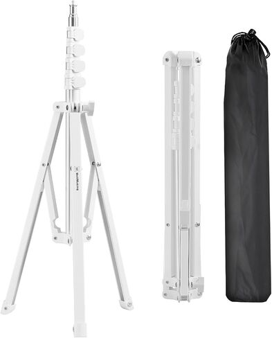WELLMAKING Light Stand, 72 inches led Light Stand Reverse Folding Light Tripod for Photography, Portable Light Tripod, Reflector Stand Suitable for Streaming, vlog, YouTube in Saudi Arabia
