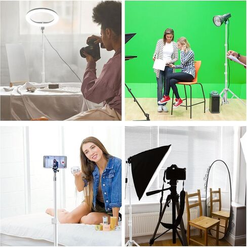 WELLMAKING Light Stand, 72 inches led Light Stand Reverse Folding Light Tripod for Photography, Portable Light Tripod, Reflector Stand Suitable for Streaming, vlog, YouTube in Saudi Arabia