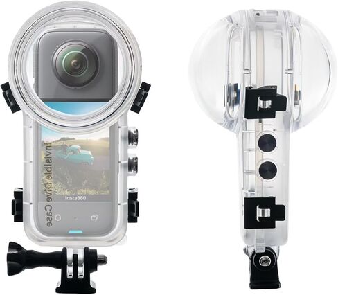 حافظة O'woda مقاومة للماء لـ Insta360 X4، حافظة غوص غير مرئية بطول 164 قدم، غلاف حماية تحت الماء لملحقات كاميرا Insta360 X4 in Kuwait