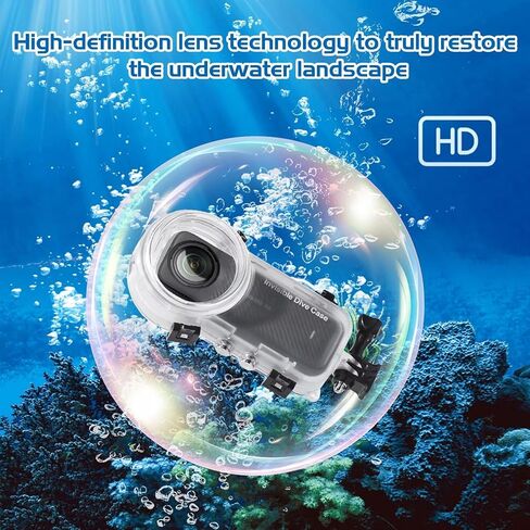 حافظة O'woda مقاومة للماء لـ Insta360 X4، حافظة غوص غير مرئية بطول 164 قدم، غلاف حماية تحت الماء لملحقات كاميرا Insta360 X4 in Kuwait