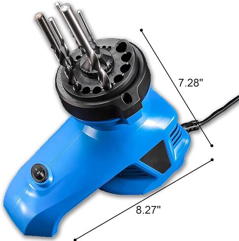 Drill Bit Sharpener,Drill Bit Sharpener For All Bits(1/8''- 15/32''), Twist Drill Bit Sharpener Grinder, Portable Home Use Drill Bit Sharpener Machine, 130° Standard Drill Bits (1PCS) in Saudi Arabia