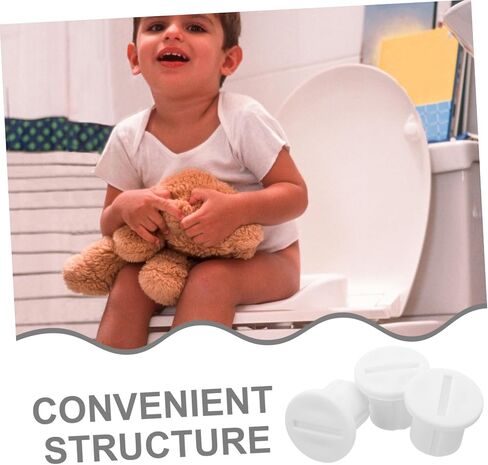 ifundom 6 Pcs Toilet Ladder Screws Training Toilet Accessories Training Toilet Screws Toilet Ladder Screw Replacement Toilet Parts Toddler Plastic Convenience Shelf Foldable White in Saudi Arabia