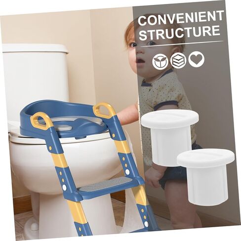 ifundom 6 Pcs Toilet Ladder Screws Training Toilet Accessories Training Toilet Screws Toilet Ladder Screw Replacement Toilet Parts Toddler Plastic Convenience Shelf Foldable White in Saudi Arabia