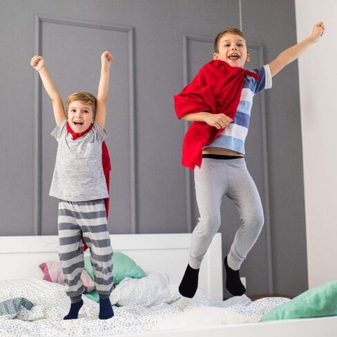 جوارب Tphon Kids غير قابلة للانزلاق للأطفال الصغار 12 زوجًا من الجوارب اللاصقة المضادة للانزلاق للأطفال الرضع من عمر 1 إلى 10 سنوات in Kuwait