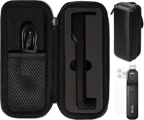 حافظة تصوير حراري CaseSack لكاميرا FLIR ONE EDGE PRO Wireless 160 × 120 IR، مناسبة أيضًا لكاميرا FLIR ONE EDGE Wireless 80 × 60 IR (أسود) in Kuwait