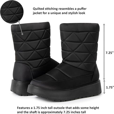 Alpine Swiss Zoey Womens Winter Boots Waterproof Snow Booties Faux Fur Lined Shoes in Kuwait