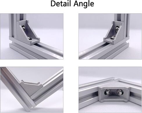 2020 Series 3-Way End Aluminum Extrusion Corner Bracket Tri Connector, 12 Sets, with 48 Screws for 20 T-Slot Extruded Aluminum Profile in Saudi Arabia