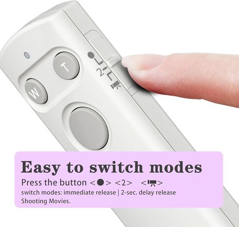 إصدار مصراع الكاميرا اللاسلكية عن بعد من AODELAN لكاميرا Canon EOS RP/EOS R/R3/R5/R6/R7/R10/M50/EOS M6 Mark II/R/RP /90D /6D Mark II /800D /850D /250D/Rebel SL2 / T7i /G5 X Mark II /G7 X Mark III in Kuwait