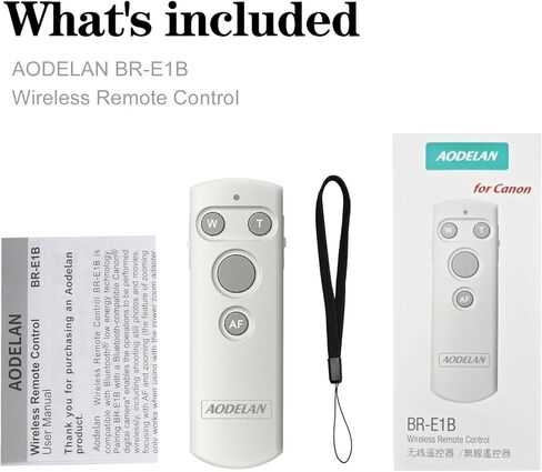 إصدار مصراع الكاميرا اللاسلكية عن بعد من AODELAN لكاميرا Canon EOS RP/EOS R/R3/R5/R6/R7/R10/M50/EOS M6 Mark II/R/RP /90D /6D Mark II /800D /850D /250D/Rebel SL2 / T7i /G5 X Mark II /G7 X Mark III in Kuwait