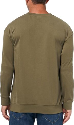 HUGO Men's Stacked Logo Cotton Blend Crewneck Sweatshirt in Saudi Arabia