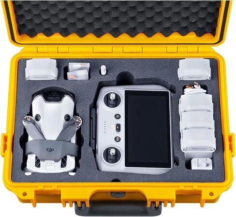 جراب Lykus Titan MM410 مقاوم للماء (أخضر) لهاتف DJI Mini 4 Pro/Mini 3/Pro وDJI RC 2/RC/RC-N2/N1، يدعم 7 بطاريات وحبل RC [الجراب فقط] in Kuwait