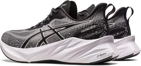 ASICS Women's NOVABLAST 3 LE Running Shoes, 9, White/Black in Saudi Arabia