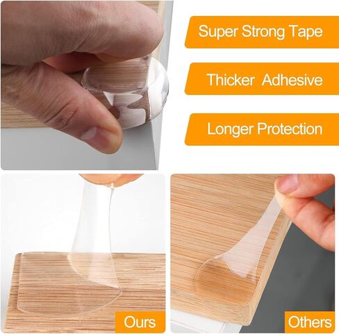 Baby Proofing Corner Protectors,Baby Safety Corner Guards,16 Pack Pre-Taped Table Corner Protectors for Baby Furniture Corner & Edge Safety Bumpers with Strong Adhesion in Saudi Arabia