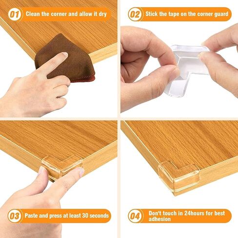 Baby Proofing Corner Protectors,Baby Safety Corner Guards,16 Pack Pre-Taped Table Corner Protectors for Baby Furniture Corner & Edge Safety Bumpers with Strong Adhesion in Saudi Arabia