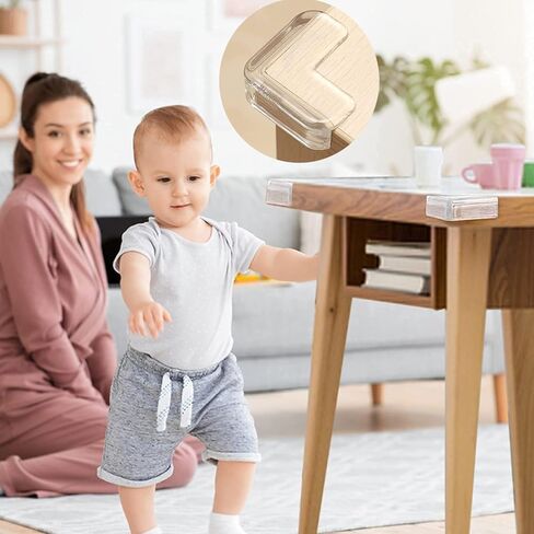 Baby Proofing Corner Protectors,Baby Safety Corner Guards,16 Pack Pre-Taped Table Corner Protectors for Baby Furniture Corner & Edge Safety Bumpers with Strong Adhesion in Saudi Arabia