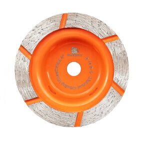 Concrete Diamond Grinding Cup Wheel 3inch,BRSCHNITT Diamond Cyclone Cup Grinder for Grinding/Polishing/Cleaning Granite, Concrete,Stone, Cement, Marble, Rock Angle Grinder.