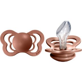 BIBS Pacifiers - Couture Collection | BPA-Free Baby Pacifier | Made in Denmark | Set of 2 Woodchuck Color Premium Soothers | Size 6-18 Months in Kuwait