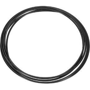 HARFINGTON Pneumatic Air Line Tubing 8mm OD x 6mm ID 5 Meters(16.4 FT) Air Compressor Nylon Tubes Polyamide Air Tubing Hose Tube for Air Compressor Water Fluid Transfer, Clear