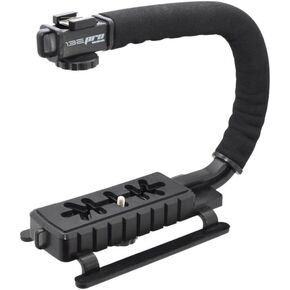 Professional Camera/Video Action Grip, Handheld Stabilizer Handle Grip for Camera, Camcorder, DSLR Compatible with Action Cameras, Canon, Nikon, Sony, Panasonic, Pentax, Olympus and More