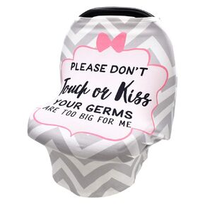 Nursing Cover for Baby Breastfeeding Stretchy Car Seat Canopy for Baby Girls/Boys, Multi-Purpose Soft Breathable Nursing Cover for Shopping Cart, High Chair, Stroller, Baby Shower Gifts(Stripe)