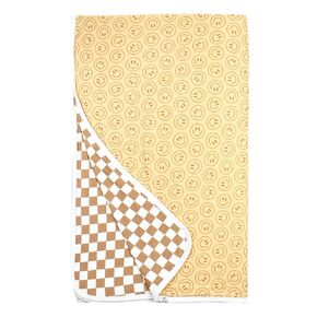 Jumbo Premium Knit 3 Layer Stretchy Throw Blanket "Jolly" by Copper Pearl