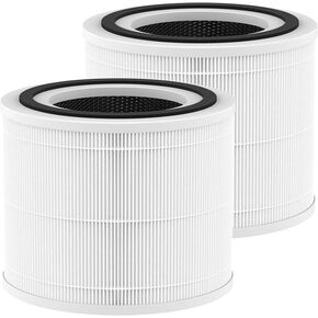 JORAIR 2 Pack True 14 Replacement Filters Compatible with Puro 240 Air Puri-fier, 3-in-1 Filter System, Grade True HEPA Filter with Activated Carbon Filter