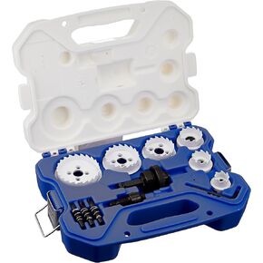 Irwin Tools LENOX Tools Hole Saw Kit for Electricians, Carbide, 15-Piece (30878500CHC)