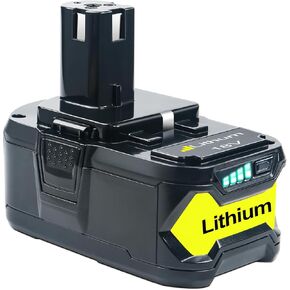 DTK Replacement for Ryobi 18V Battery 6.0Ah ONE+ P102 P103 P104 P105 P107 P108 P109 P190 P122 Cordless Tool Lithium Battery（2Pack）
