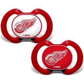 Baby Fanatic Pacifier 2-Pack - NHL Detroit Red Wings - Officially Licensed League Gear