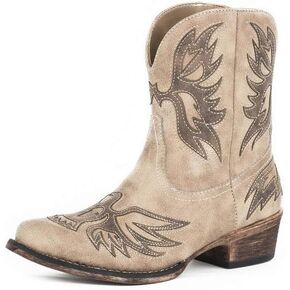 ROPER Women's Amelia Western Booties Snip Toe - 09-021-1567-2428 Ta