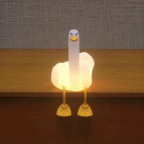 Duck LED Night Light for Kids Room, Nursery, Bedroom, Silicone Lamp Finger Duck Clapping Lamp Gift for Baby Boys,Girls