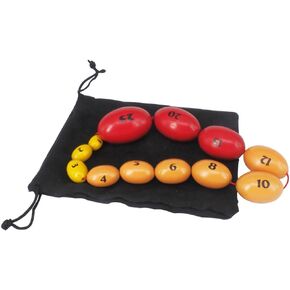 Wooden Prader Orchidometer, Prader Balls, Endocrine Rosary for Measuring Testis Scale in Clinic/Hospital for Endocrinologist and Pediatrician