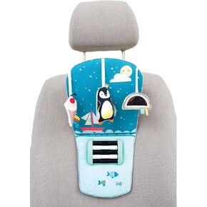 Infant Car Toy Travel Activity Center Baby Car Seat Toys for Babies 0-6 Months Arch with Mirror, Rattle, Teether Hanging Toy for Baby Infant 0-6-12 Months, Sensory Gift