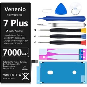 [7000mAh] Battery for iPhone SE 2020 2nd Gen, Upgraded Ultra-High Capacity Replacement Battery for iPhone SE 2nd Generation A2275, A2296, A2298 with Complete Repair Tool Kit
