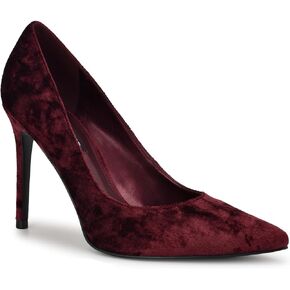 Nine West Women's Fresh Pump, Burgundy Velvet 600, 11