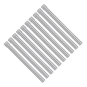 Diamond Drill Bits, 4mm Cutting Diameter, Nickel-Plated Coating Diamond Core Drill Hole Saws - (Applications: for Glass Precision Drilling Bits Tools), 10-Pieces