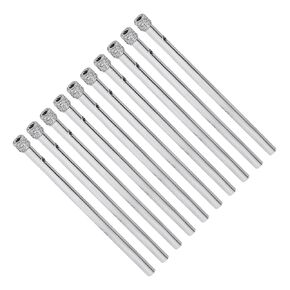 Diamond Drill Bits, 4mm Cutting Diameter, Nickel-Plated Coating Diamond Core Drill Hole Saws - (Applications: for Glass Precision Drilling Bits Tools), 10-Pieces