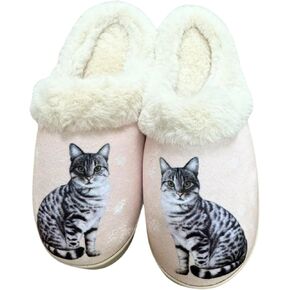 شباشب E&S Pets Snugg لمحبي الحيوانات الأليفة - شباشب منزلية من الإسفنج الذكي للنساء - بطانة من الفرو الصناعي الفخم - نعل غير قابل للانزلاق - 32 سلالة من سلالات الكلاب والقطط in Kuwait