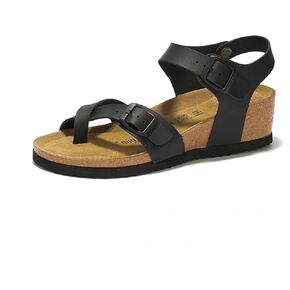 Project Cloud 100% Genuine Leather Womens Sandals Wedge Arizona Sandals Women - Memory Foam Wedges Heels for Women, Non Slip Platform Sandals Women - Sandals for women 2024