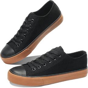 Obtaom Women’s Canvas Shoes Low Top Fashion Sneakers Slip on Walking Shoe in Kuwait