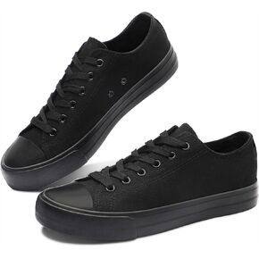Obtaom Women’s Canvas Shoes Low Top Fashion Sneakers Slip on Walking Shoe