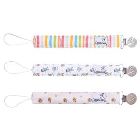 Binky Clip 3 Pack Set "CoComelon Friends" by Copper Pearl