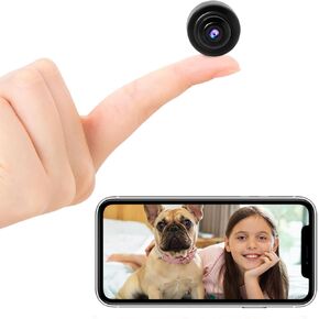 2023 Smallest Wireless WiFi Camera,HD1080P Mini Camera Detector,Smart Home Camera,Baby Monitor,Nanny Cam,Pet Camera with Night Vision,Motion Detection,Cloud Storage for Security with iOS Android APP