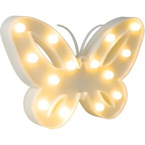 Night Light for Kids, Butterfly LED Lamps for Boys and Girls Bedroom Desk Wall Decor, Kawaii Beside Nursery Nightlight, Cute Stuff Light Gifts for Breastfeeding Toddler Baby (Multi-Shape)